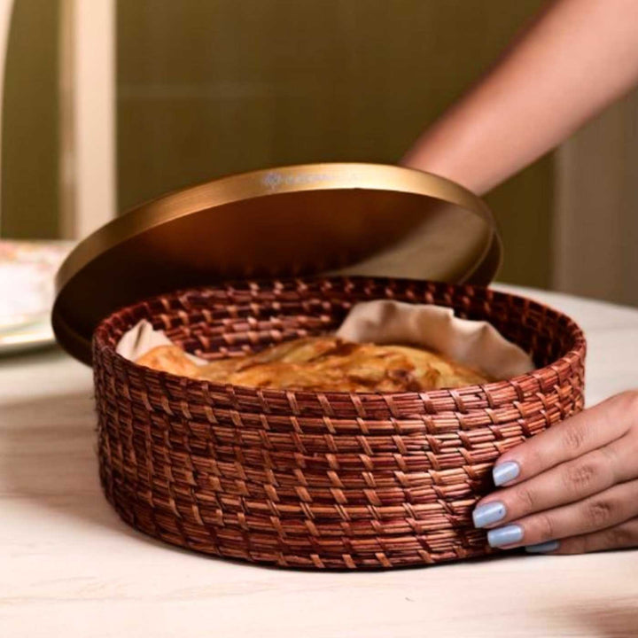 Handmade Ecofriendly Grass Weaving Minimalist & Rustic Elegance Sikki Roti Box