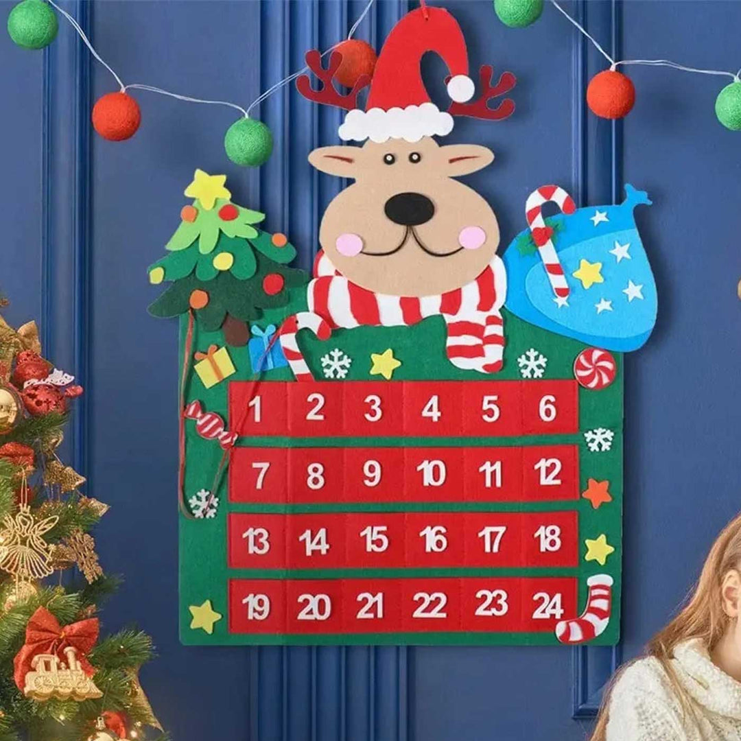 Handmade Felt Magical Reindeer Journey Advent Calendar