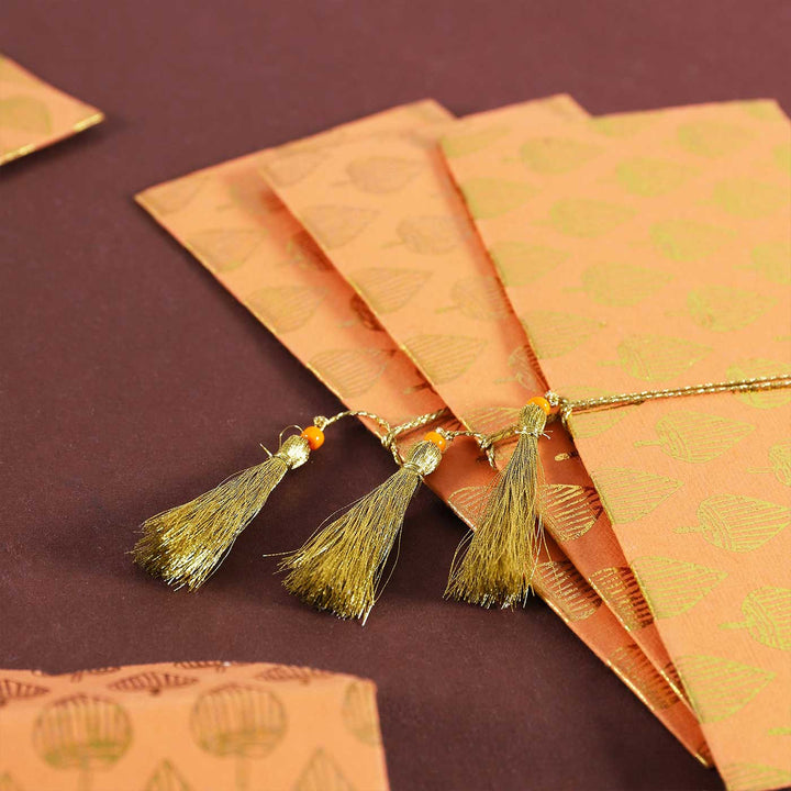 Personalized Handmade Paan Paper Envelopes | Set Of 30