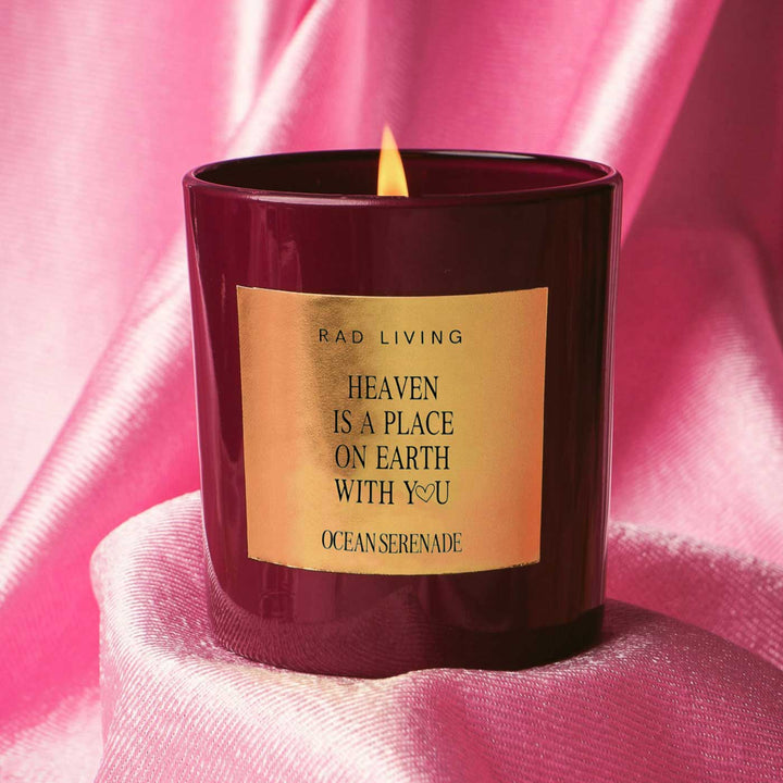 Hand Poured Heaven Is A Place On Earth With You, Ocean Serenade Scented Soy Wax Candle