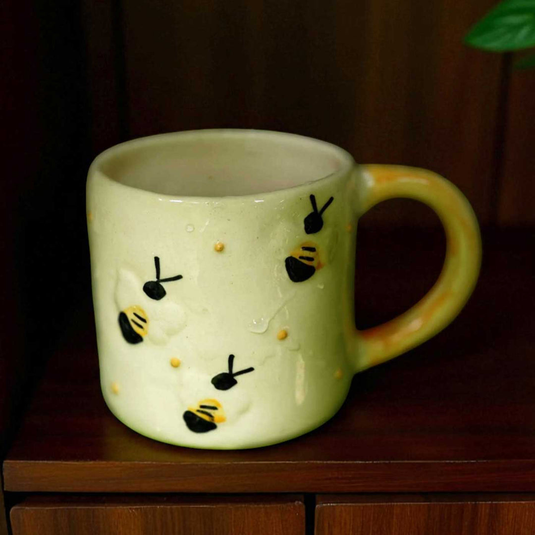 Handmade Buzzing Bee Ceramic Mug