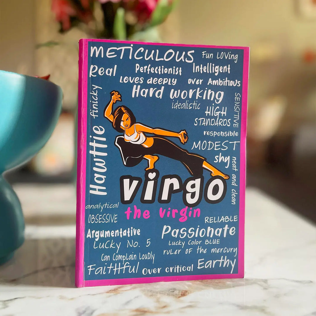 Printed Virgo Theme Ruled Notebook | A5 | 50 Pages