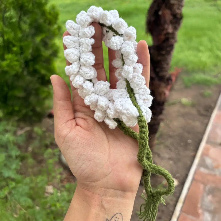 Handmade Crochet Gajra Cotton Hair Tie