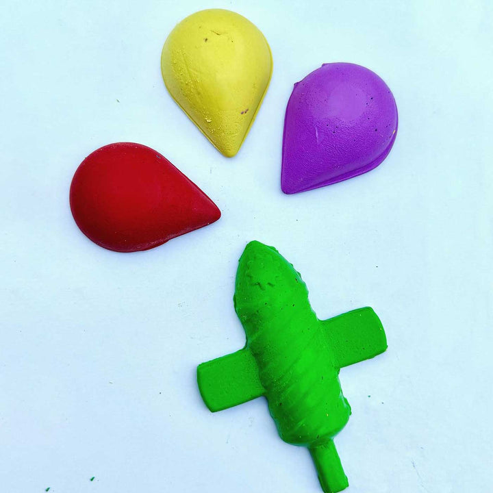 Handmade Non-Toxic Holi Theme Based Crayons | Set Of 12