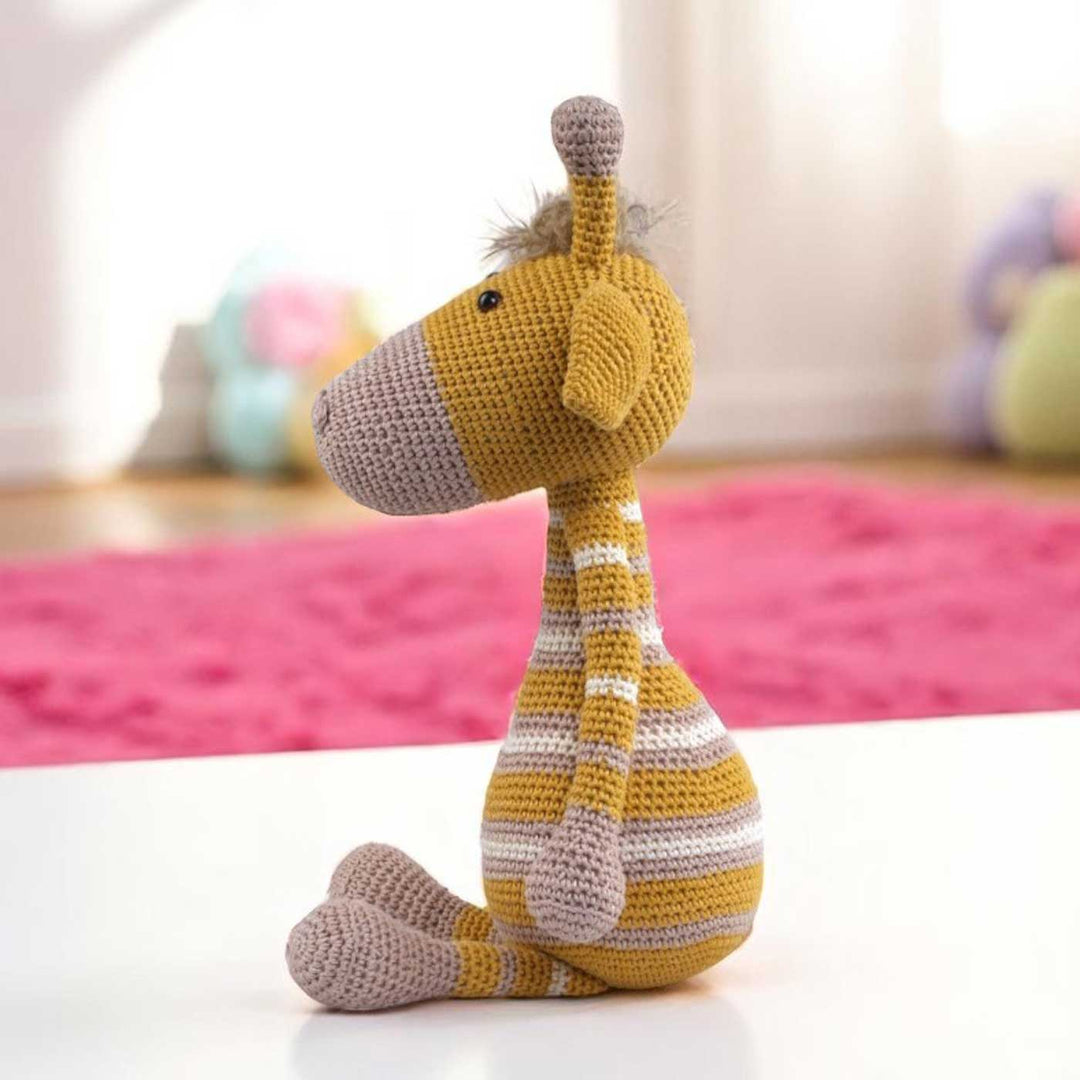 Handmade Crochet Giraffe Toy for Kids