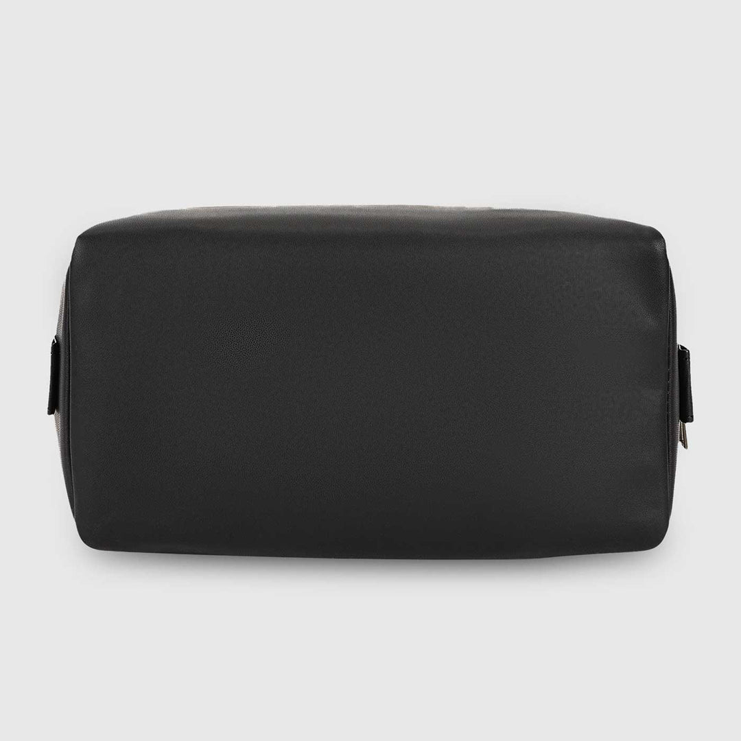 Handmade Embroidered Black And White Jacquard Pouch