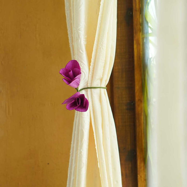 Handmade Tulip Design Paper Curtain Tie-Back
