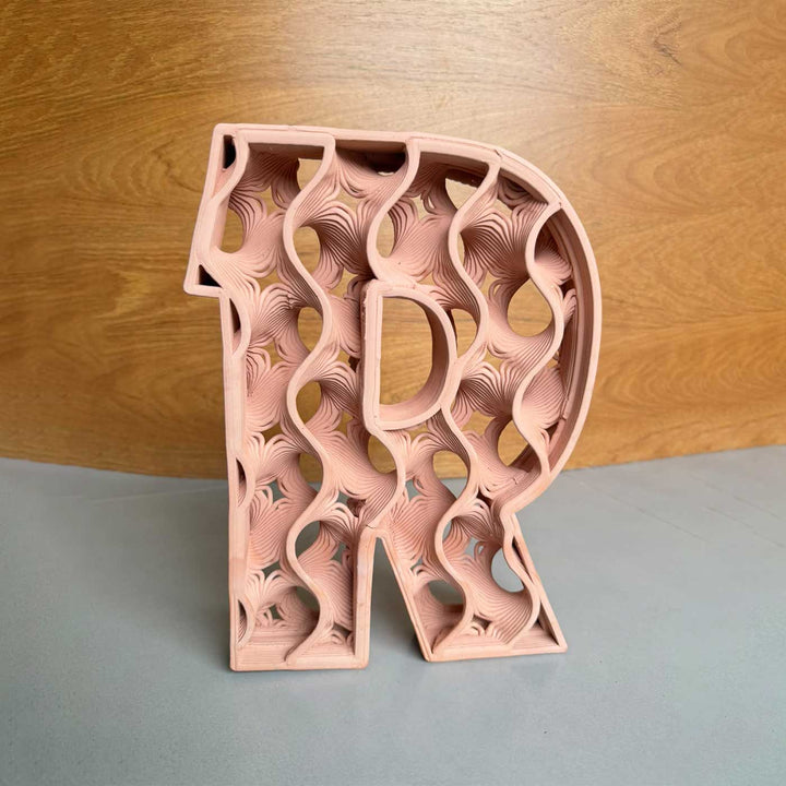 Personalized Handmade Mix & Match Alphabet Letter Baked Stoneware Clay Name Plate | Ready To Hang For Home