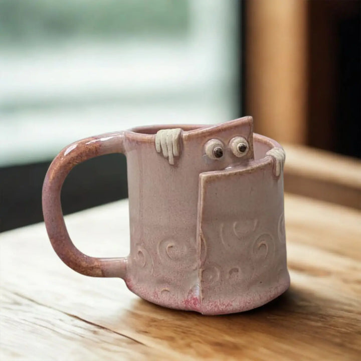 Handmade Peek-a-Boo Ceramic Mug | 250ml