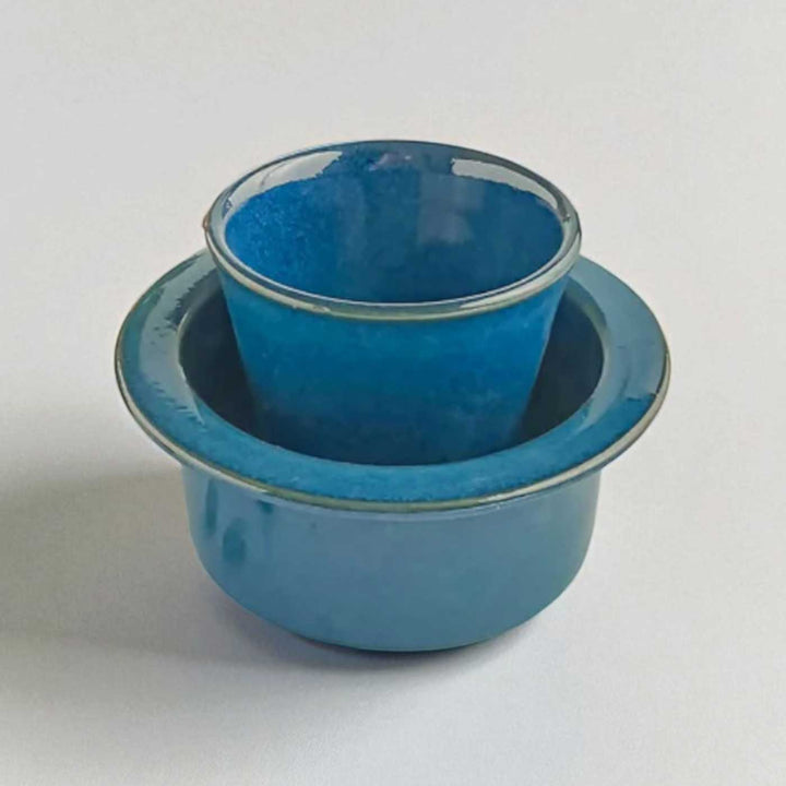 Handmade Filter Kaapi Dabara Ceramic Mug