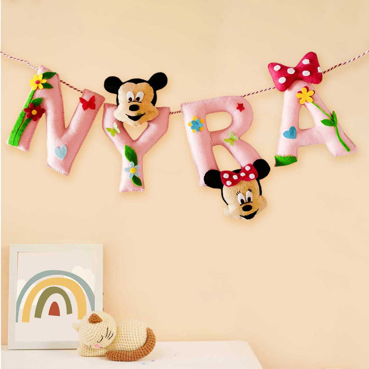 Personalized Mickey Mouse Theme Felt Bunting