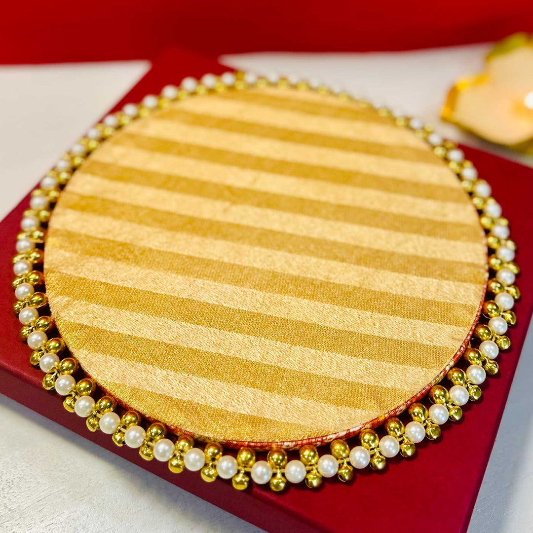 Handmade Mangalmay Wooden Puja Thali