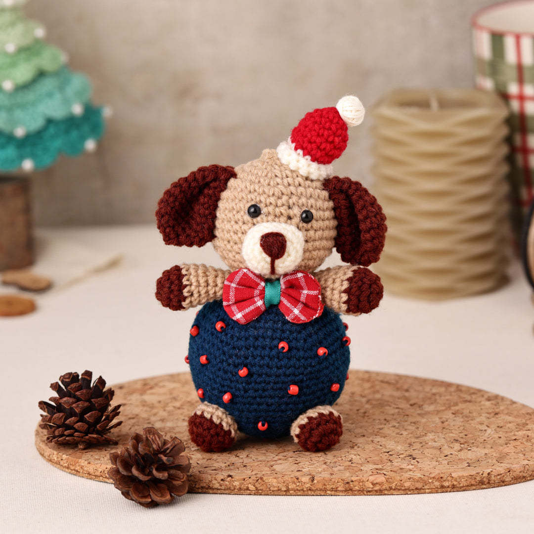 Handmade Dog Crochet Ornament For Christmas Tree Decoration