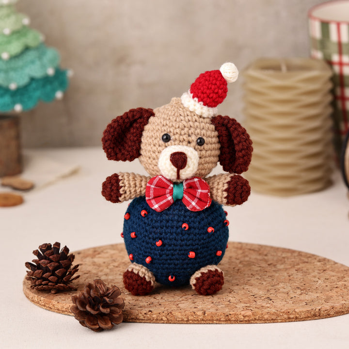 Handmade Dog Crochet Ornament For Christmas Tree Decoration