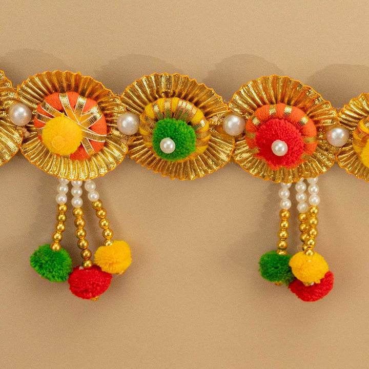 Handmade Flower Design Pearl Toran