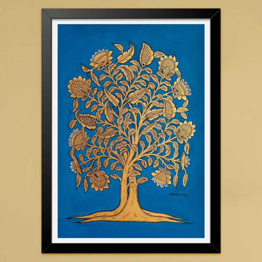14.5 X 18.5 Inch | Tree Of Life Paper Phad Painting