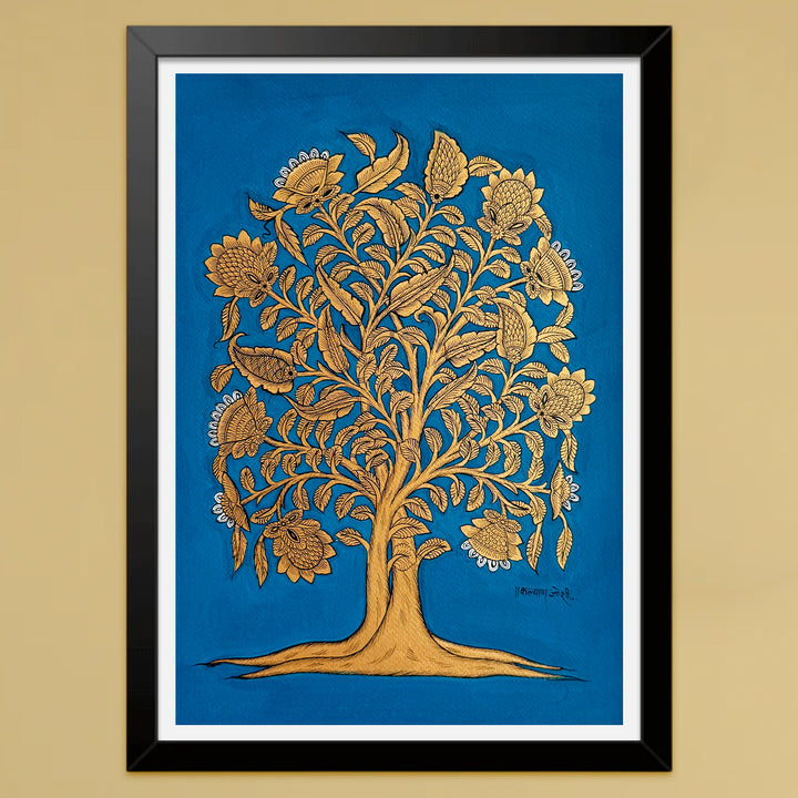 14.5 X 18.5 Inch | Tree Of Life Paper Phad Painting