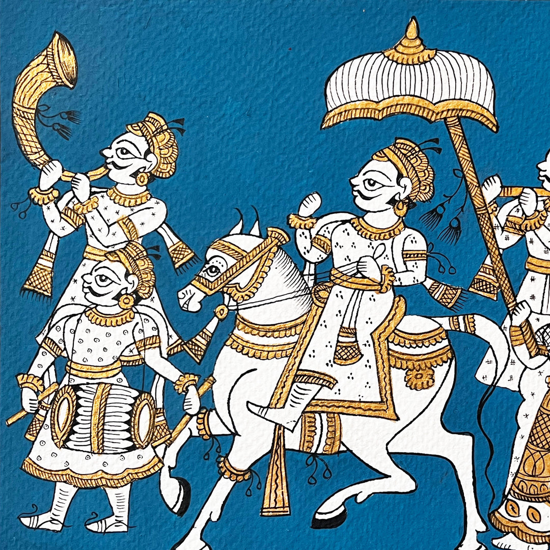 11 X 7.5 Inch | Doli Paper Phad Painting