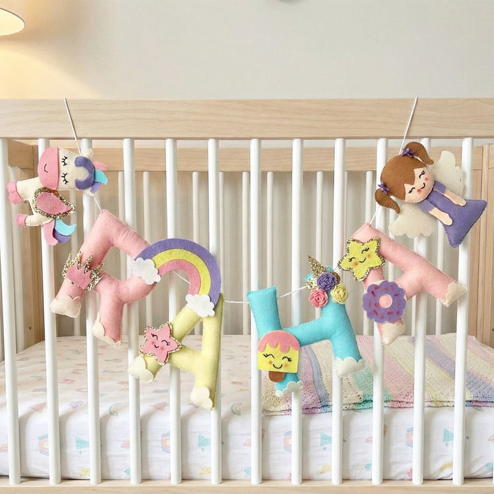 Personalized Unicorn Fairy Felt Bunting / Garland For Kids