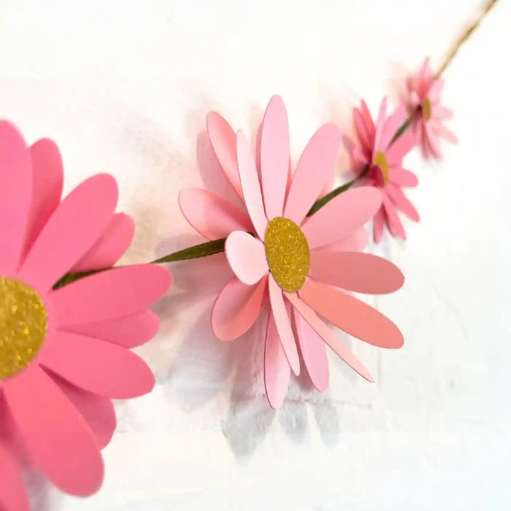 Eco-Friendly Daisy Design Paper Bunting