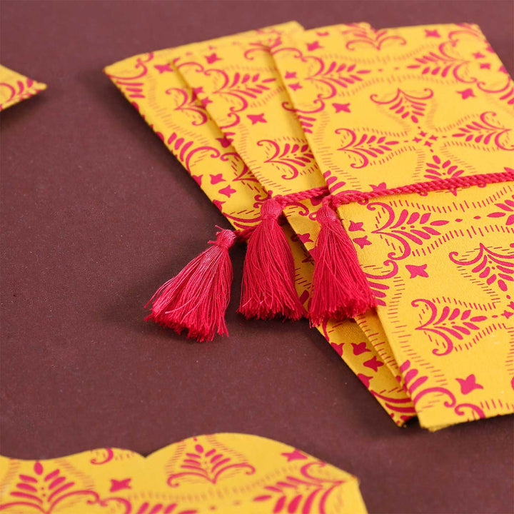 Personalized Handmade Ragini Paper Envelopes | Set Of 10