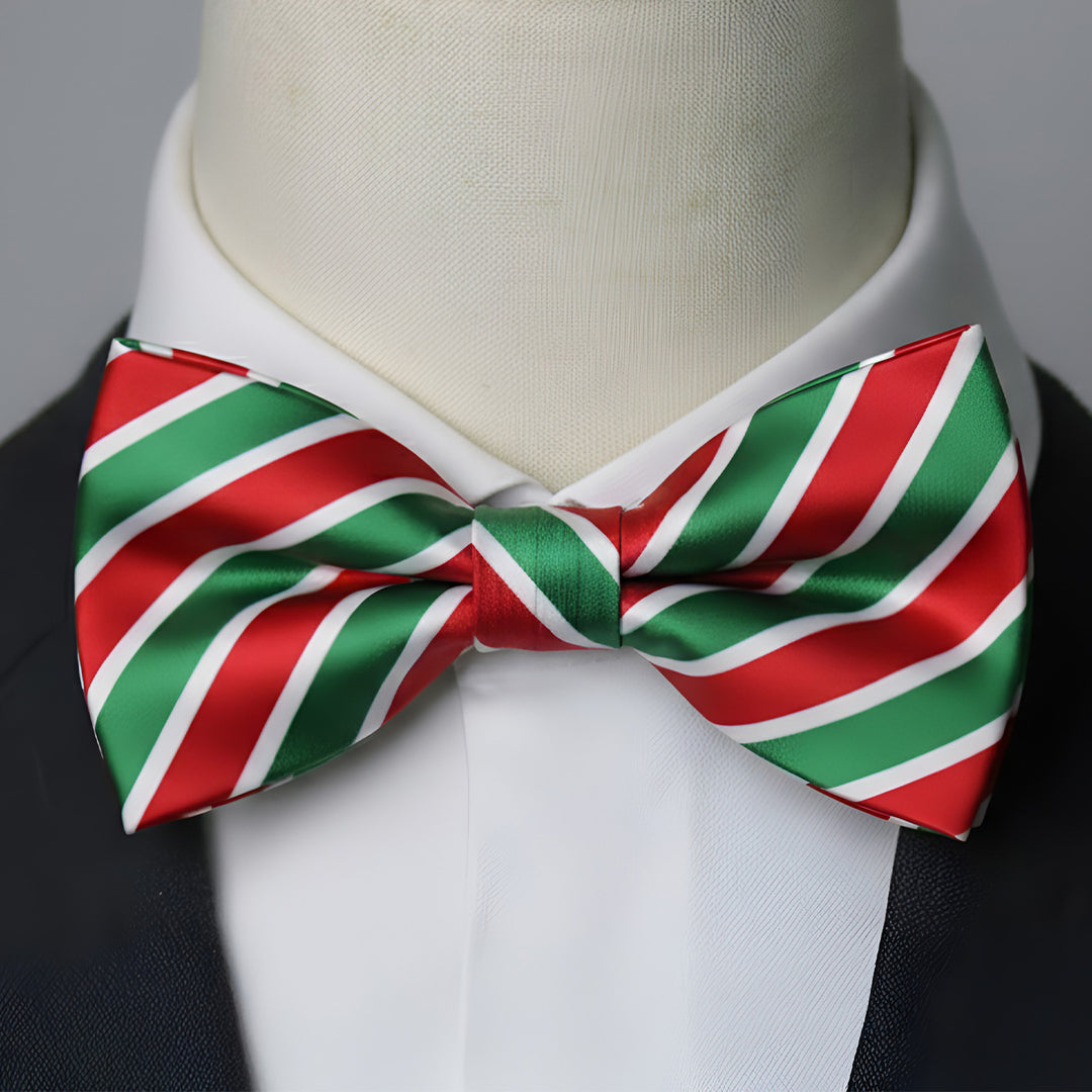 Candy Cane Theme Bow Tie