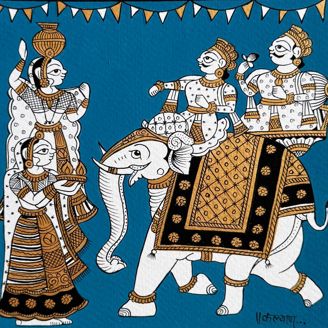 10 X 10 Inch | Small Paper Phad Painting