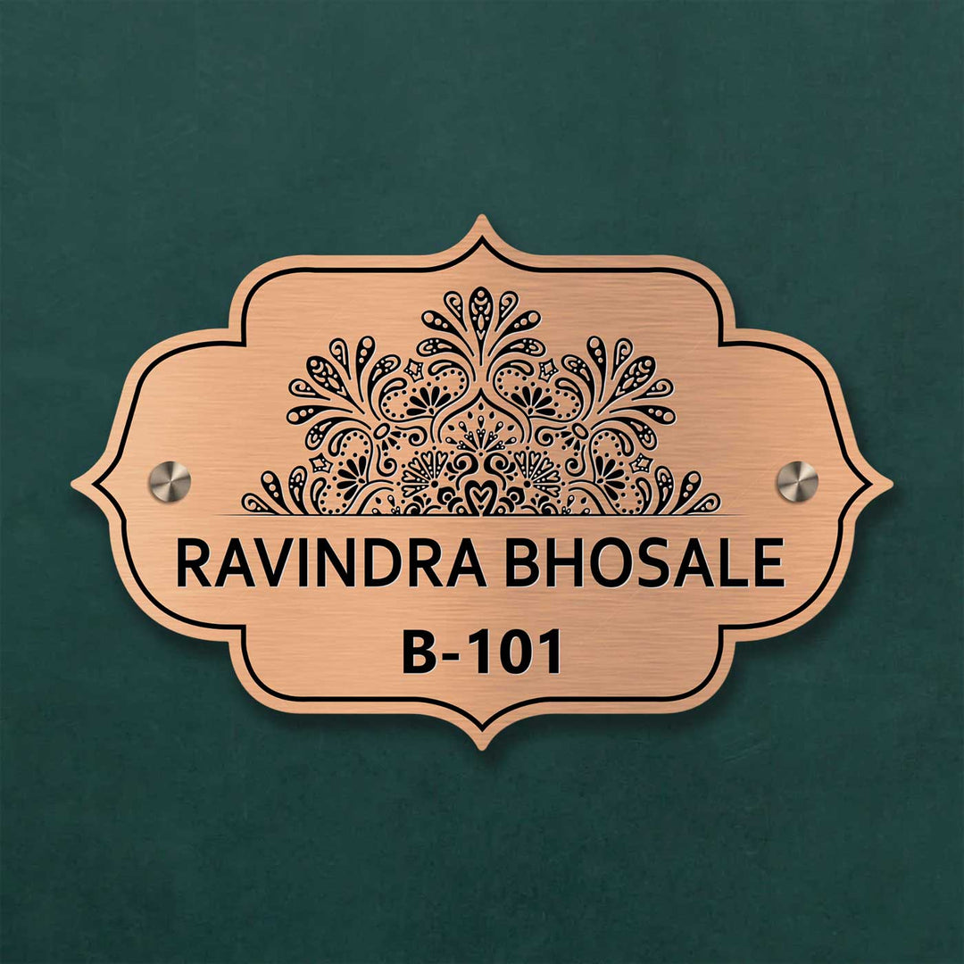 Personalized Weatherproof Charming Engraved Stainless Steel Name Plate