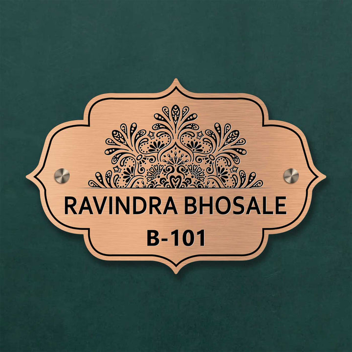 Personalized Weatherproof Charming Engraved Stainless Steel Name Plate