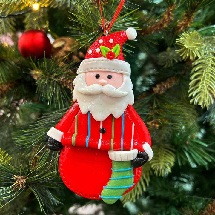 Handmade Jolly Friends Clay Ornaments For Christmas Tree Decoration | Set Of 3