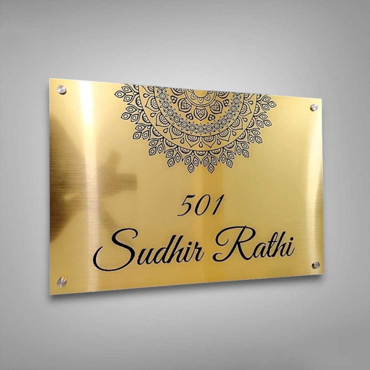 Personalized Weatherproof Stylish Stainless Steel Name Plate