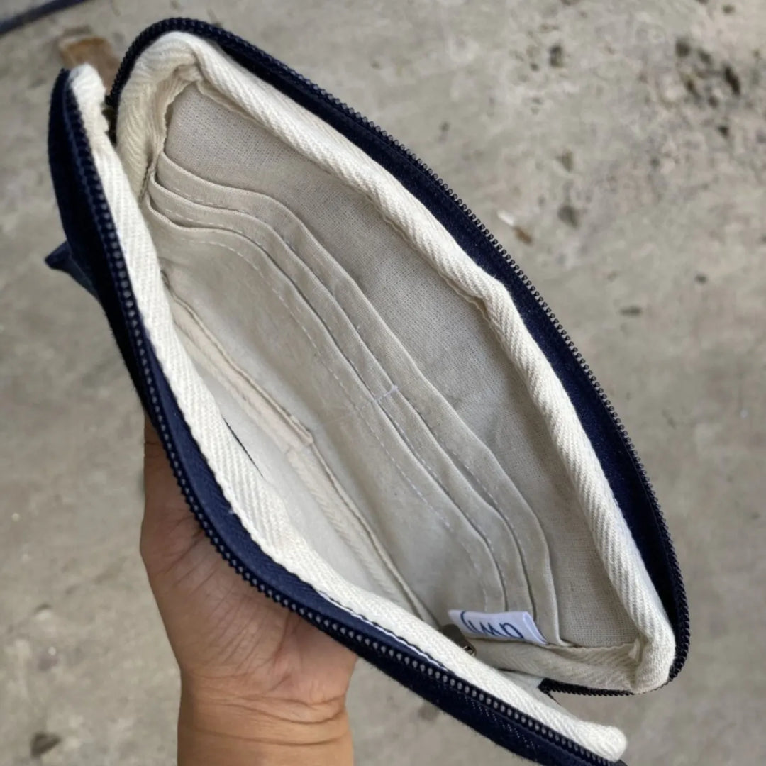 Upcycled Patched Eco-Friendly Wallet With Coin Pouch