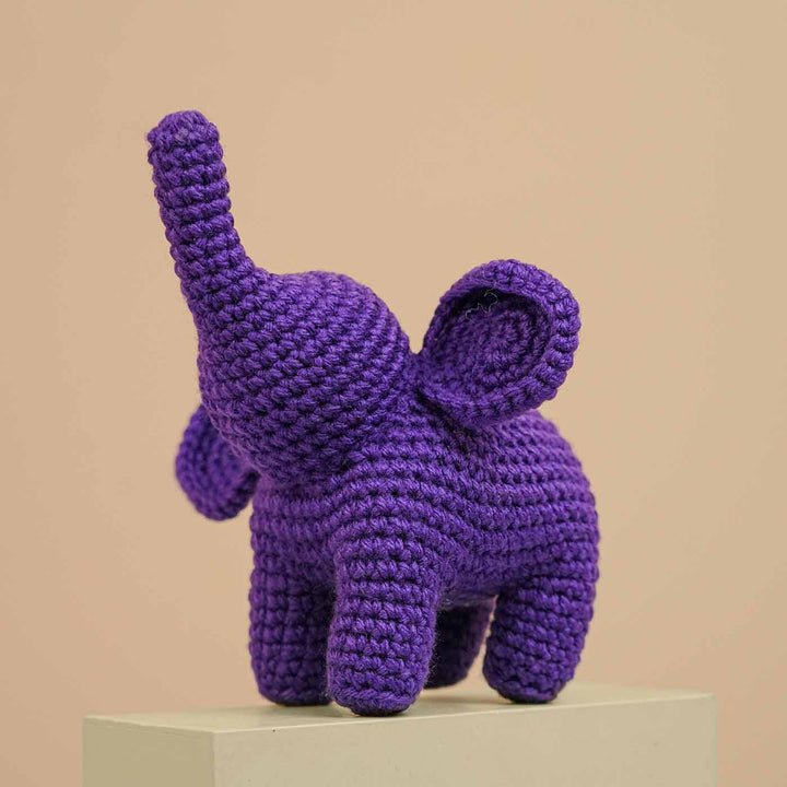 Handmade Crochet Cute Elephant Desk Toy