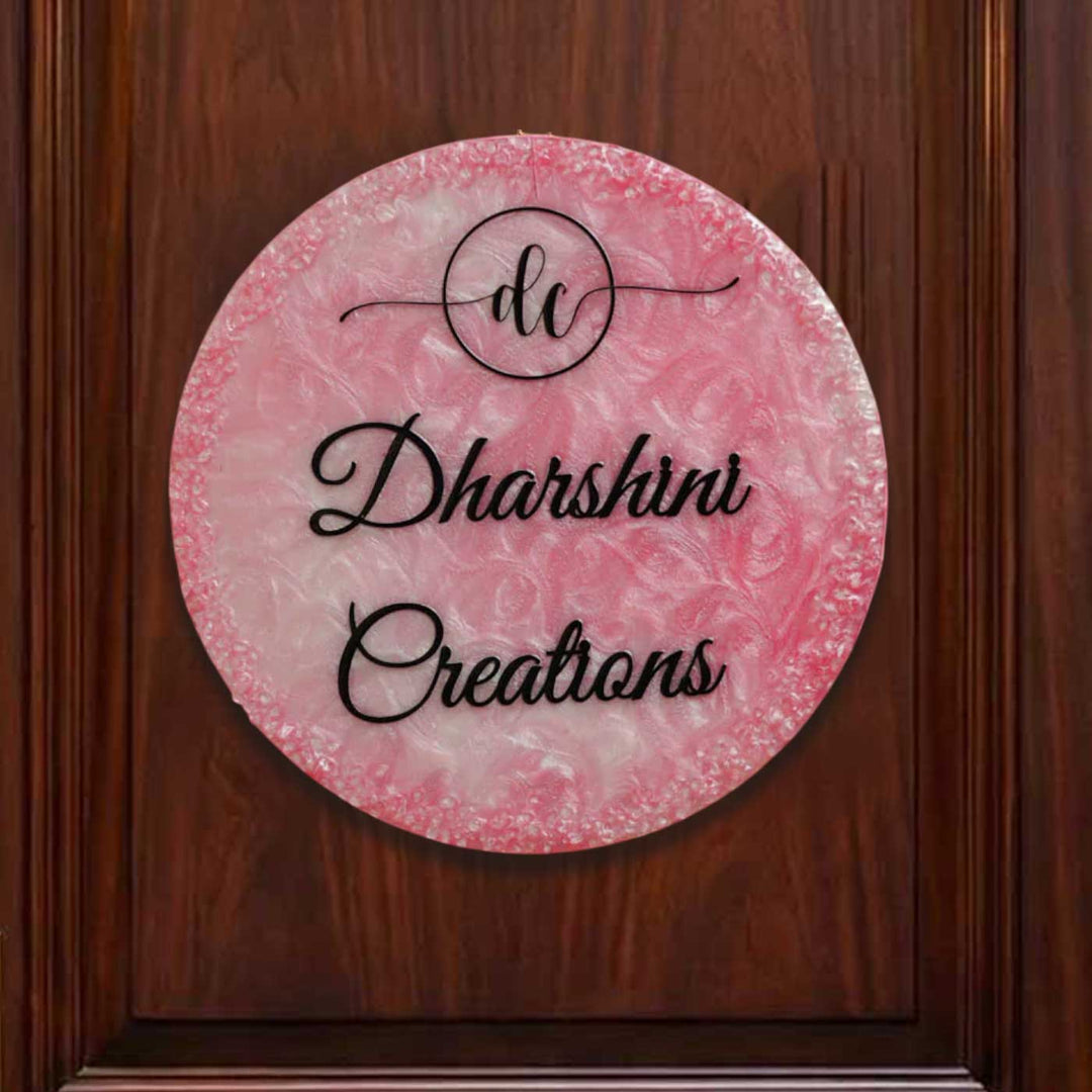 Personalized Morpankh Resin Name Plate For Family