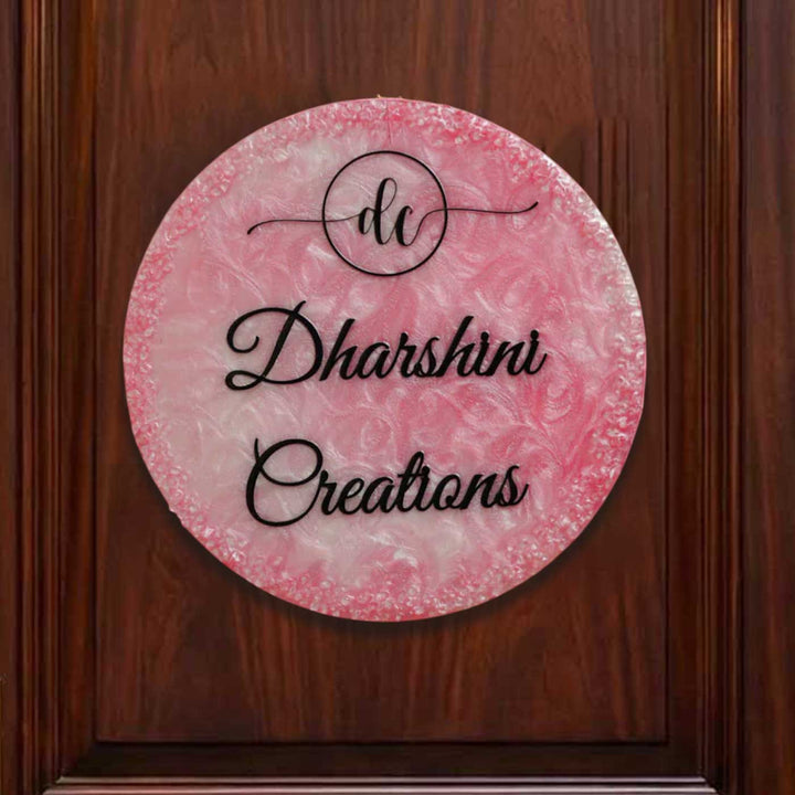 Personalized Morpankh Resin Name Plate For Family