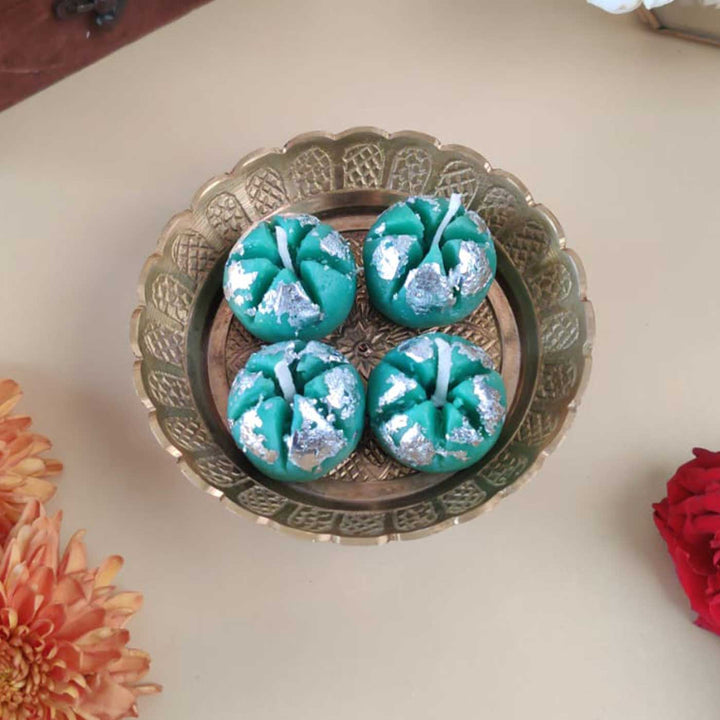 Handmade Anarkali Soy Wax Scented Mithai Candle | Set Of 4