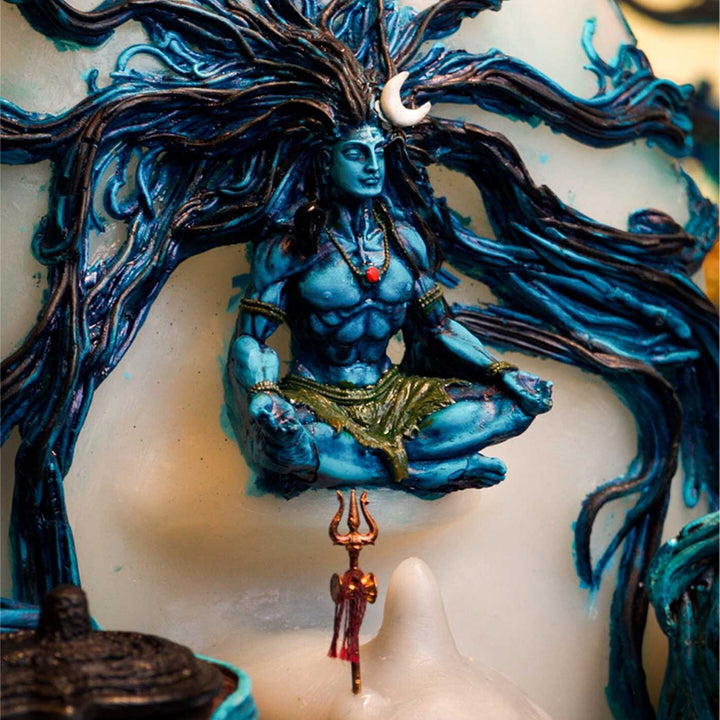 Handcrafted Mahadev 12 Jyotirlinga Devotional Miniature Table Lamp For Home Mandir Decor