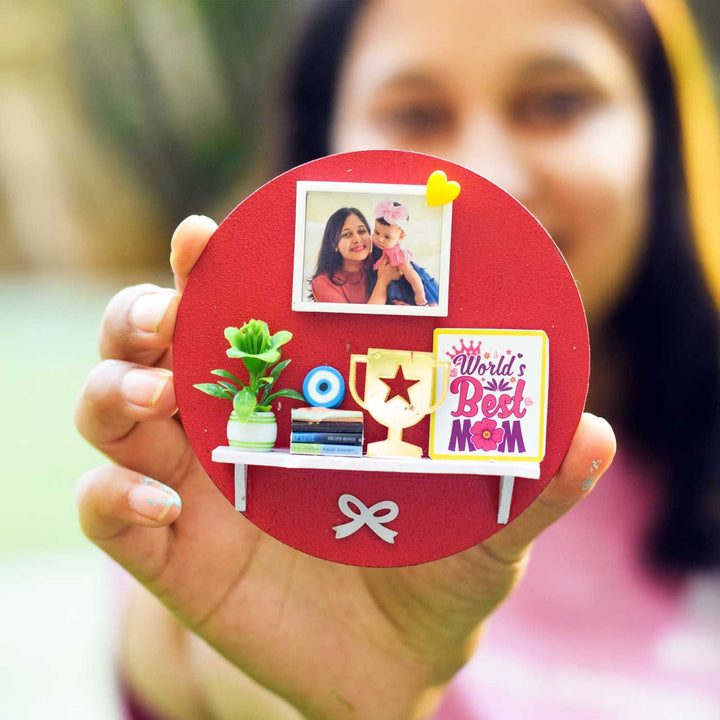Photo Personalized Handmade Miniature Shelf MDF Decorative Plaque For Mom