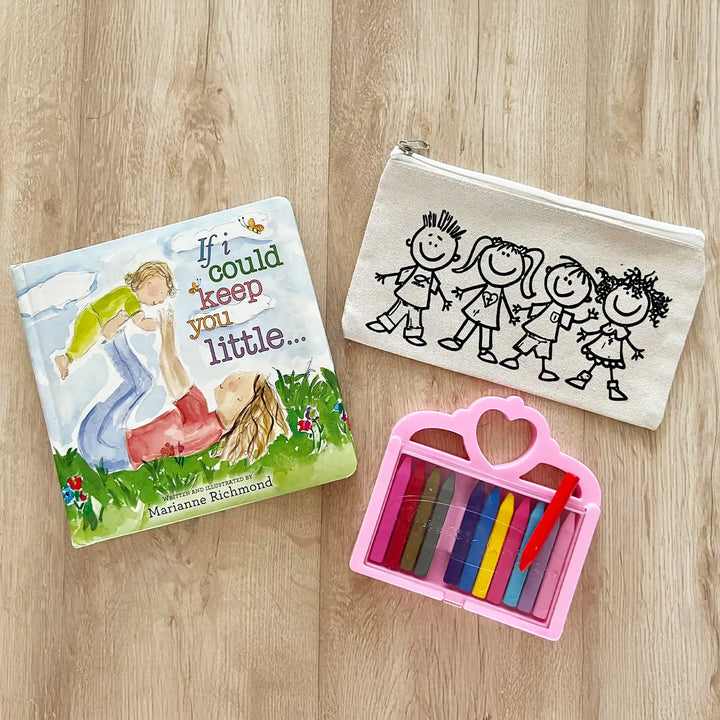 DIY Colour It Yourself Best Friends Cotton Pouch For Kids