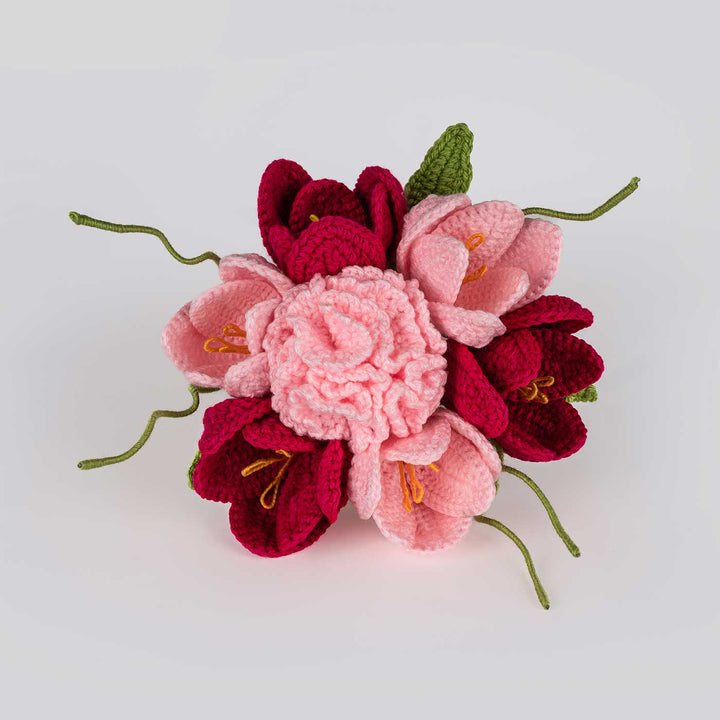 Handmade Crochet Celine's Day Bridal Bouquet | Includes Photo & Greeting Card