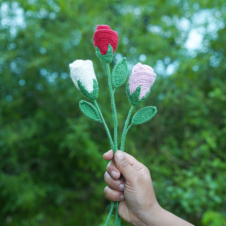 Handmade Crochet Rose Flower