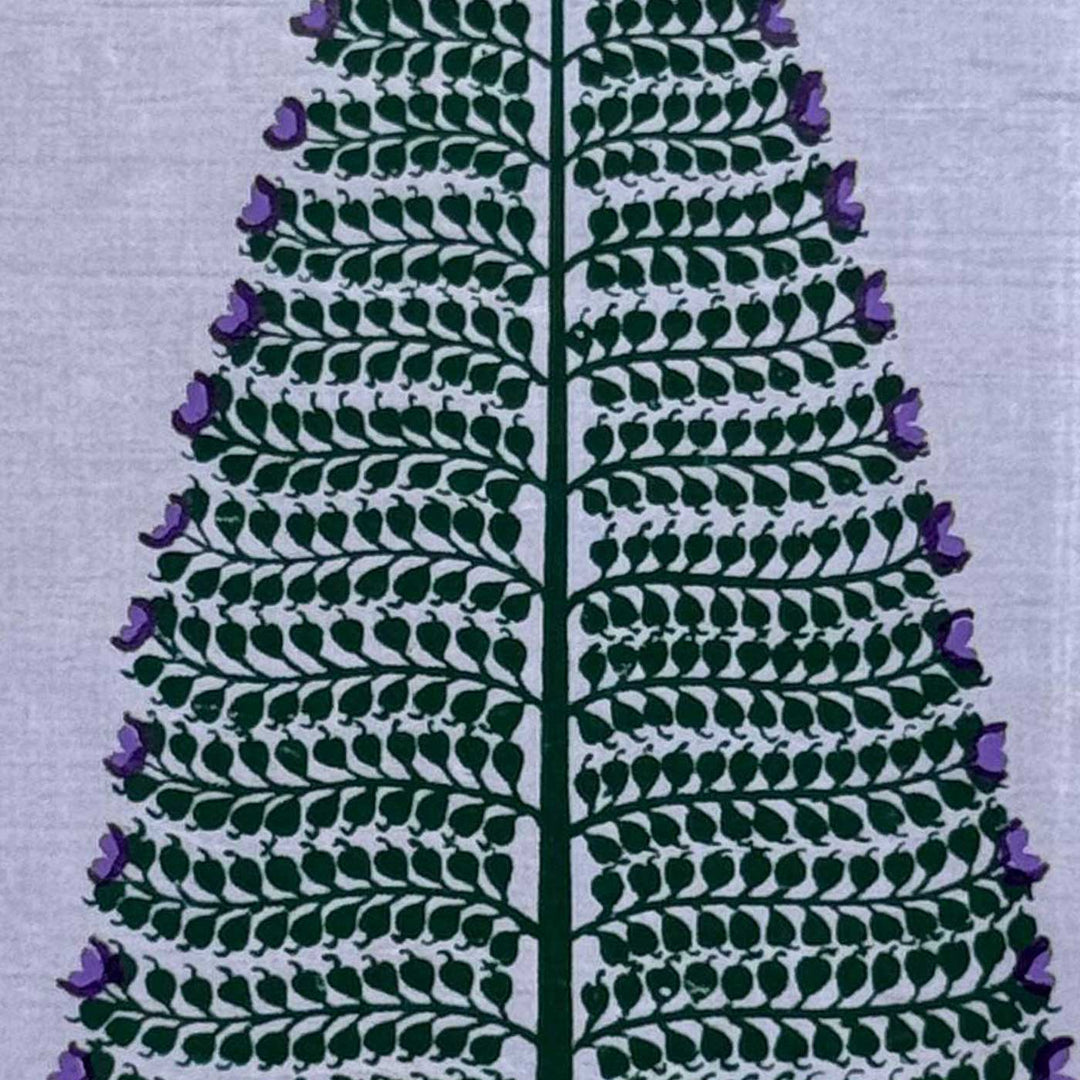 16 X 6 Inch | Handmade Tussar Silk Tree Of Life Painting