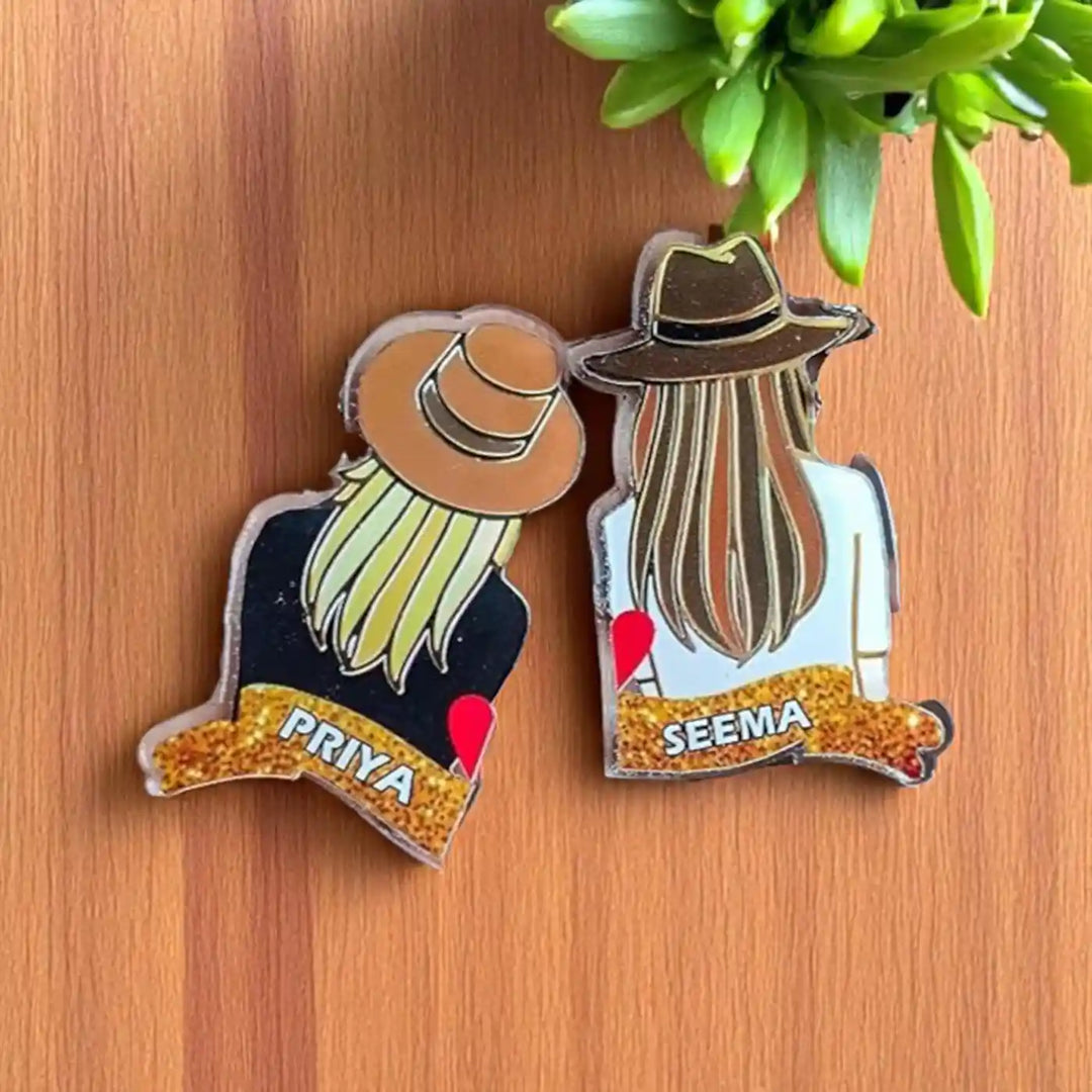 Personalized Best Friend Theme Acrylic Keychain
