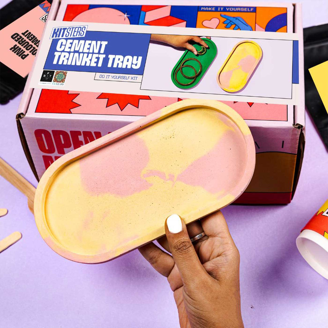 Cement Trinket Tray Making DIY Kit