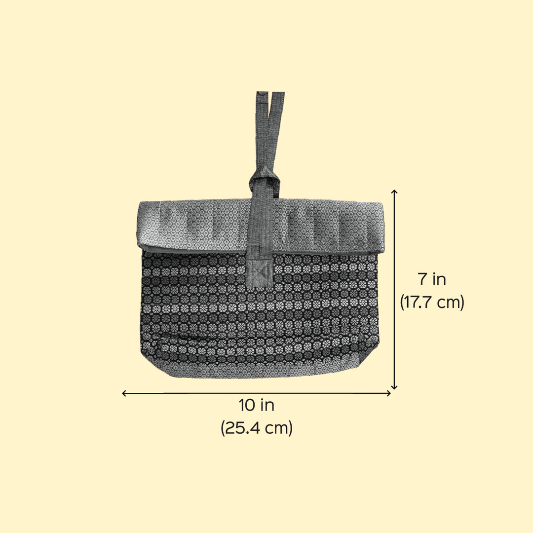 Handmade Yellow Dot Khunn Fabric Cotton Wrist Purse