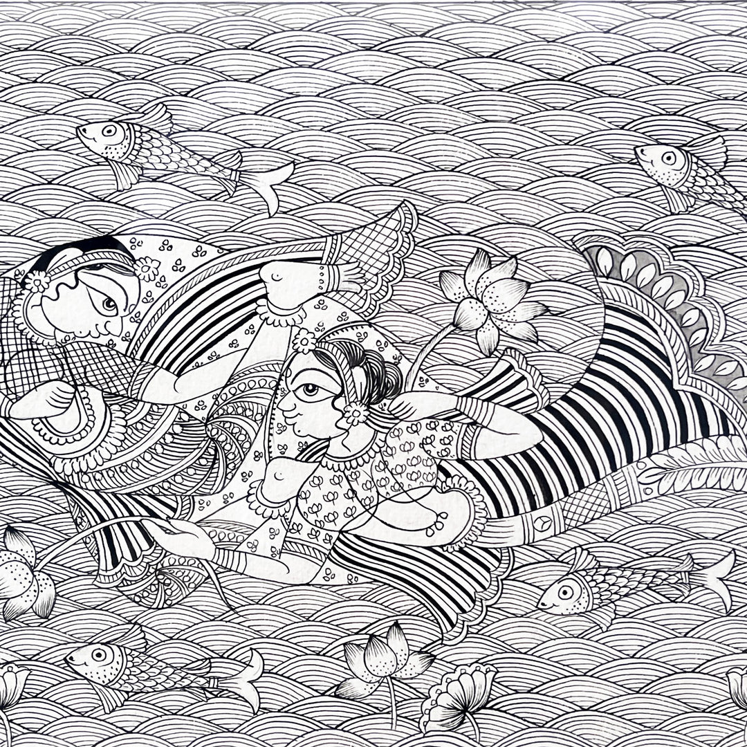 11 X 15 Inch | Jal Pari Paper Phad Painting