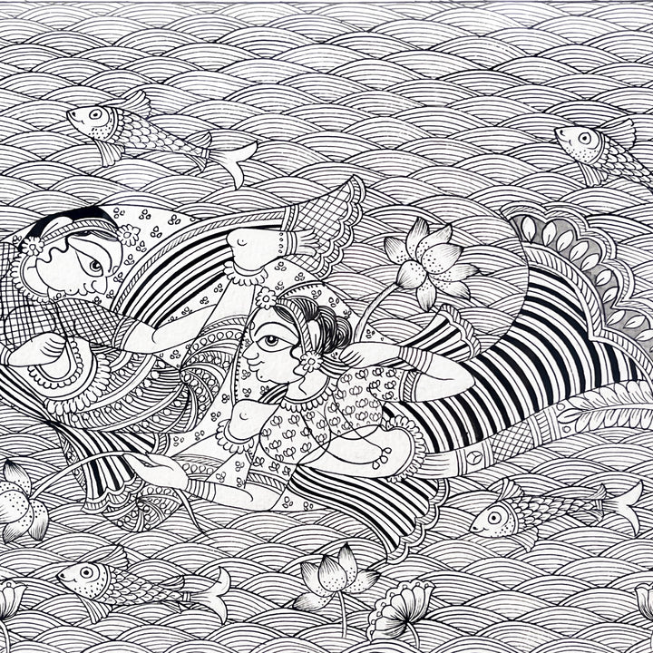 11 X 15 Inch | Jal Pari Paper Phad Painting