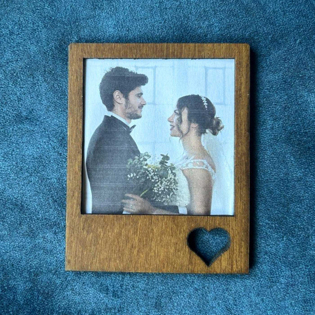 Personalized Love Theme Wooden Fridge Magnet | Set Of 3