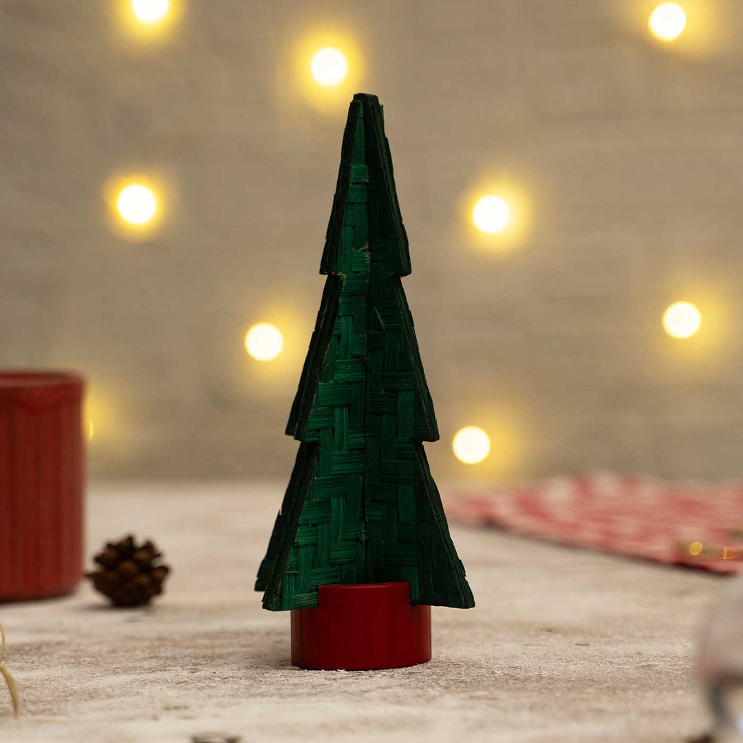 Handmade Bamboo Miniature Tree Christmas Decoration