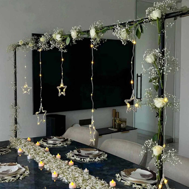 Star Light Table Decor Kit With Stand & Plug-in Star Lamp